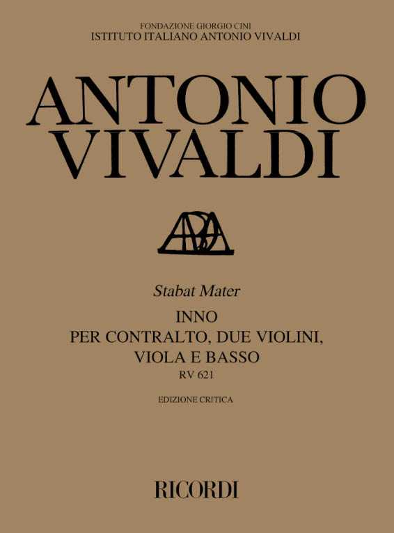 Stabat Mater - Inno RV 621 Ed. critica P. Everett - per contralto, due violini, viola e basso